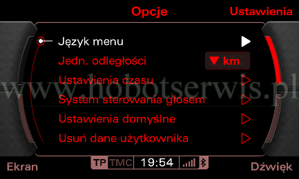 Polskie menu do RNS-E 2010