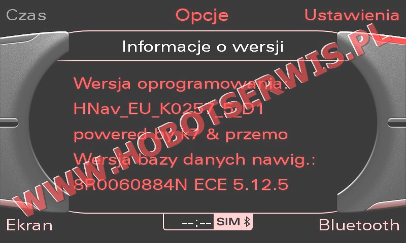 Polskie menu dla systemu Audi MMI 3G